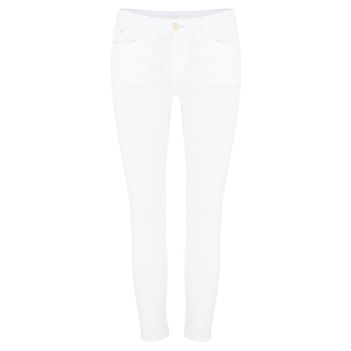 Mid-rise skinny jeans white